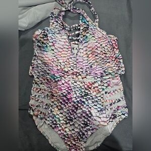 Torrid 2 Piece High Rise Bikini Rainbow Snake